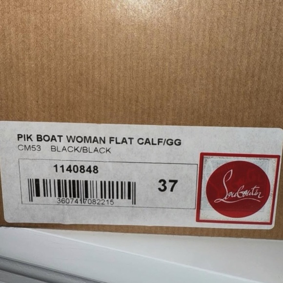 Christian Louboutin Black Studded Slip-Ons studded - Picture 4 of 6